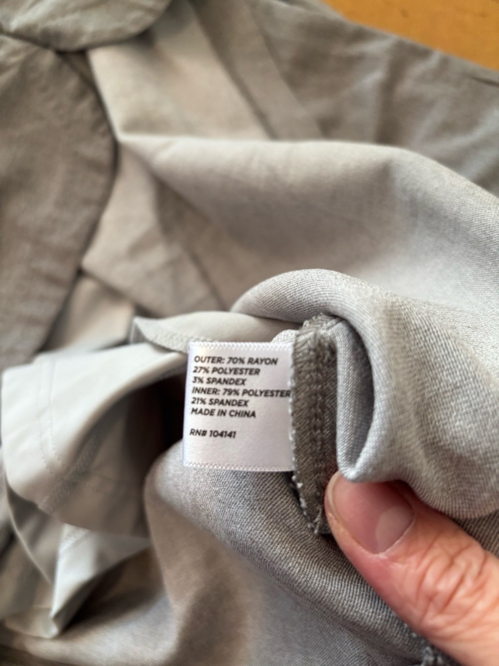 Walter Hagen Gray Performance Skort - Picture 4 of 5